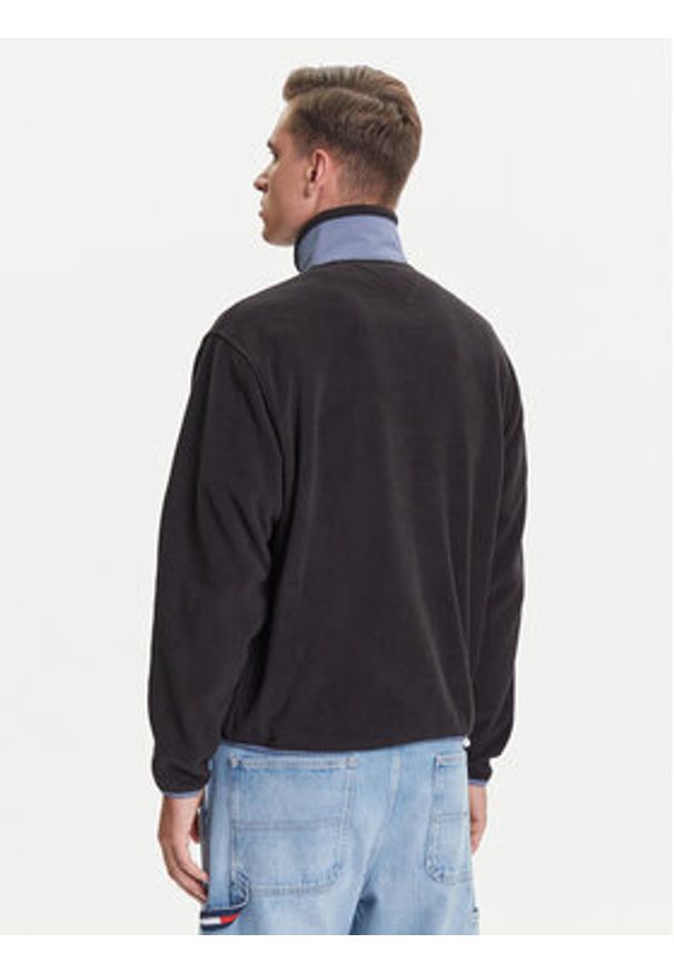 Tommy Jeans Polar DM0DM21906 Czarny Relaxed Fit. Kolor: czarny. Materiał: syntetyk