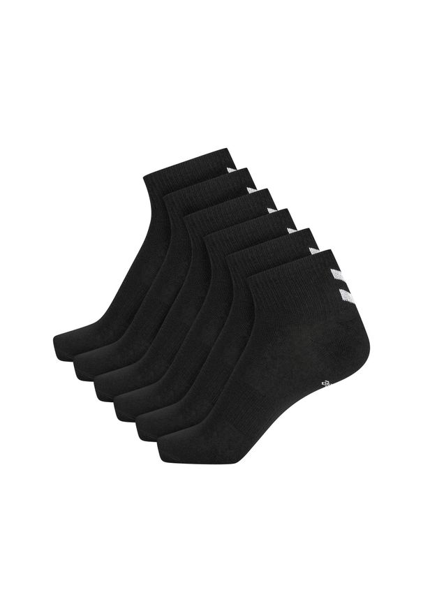 Hummel Skarpetki ZESTAW 6-Pack Z SZEWRONAMI MID CUT. Kolor: czarny