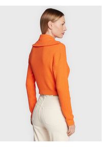 Cotton On Sweter 2055180 Pomarańczowy Regular Fit. Kolor: pomarańczowy. Materiał: wiskoza