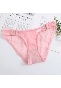 Intica - Tangi z niskim stanem z lekkiego materiału Maiki. Stan: obniżony. Kolor: różowy. Materiał: materiał