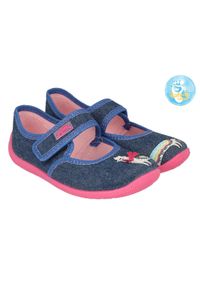 Befado obuwie dziecięce 955X014 niebieskie. Kolor: niebieski. Materiał: bawełna, tkanina #2