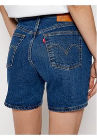 Levi's® Szorty jeansowe 501™ Mid Thigh 85833-0007 Granatowy Regular Fit. Kolor: niebieski. Materiał: jeans, bawełna #4