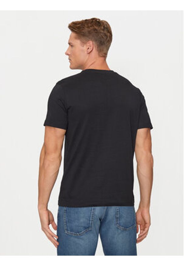 Kappa T-Shirt Logo Korpo Cafers 304J150 Czarny Slim Fit. Kolor: czarny. Materiał: bawełna