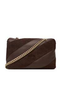 Pinko - PINKO Torebka Love Puff Mini Cl AI 25-26 PLTT 100039 A2JY Brązowy. Kolor: brązowy. Materiał: skórzane, zamszowe #4