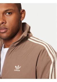 Adidas - adidas Bluza adicolor Firebird JP1023 Beżowy Loose Fit. Kolor: beżowy. Materiał: syntetyk #5