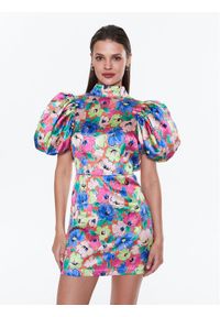 ROTATE Sukienka koktajlowa Silky Woven RT2337 Kolorowy Slim Fit. Materiał: syntetyk. Wzór: kolorowy. Styl: wizytowy #1
