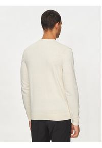 Calvin Klein Sweter K10K113549 Beżowy Regular Fit. Kolor: beżowy. Materiał: bawełna