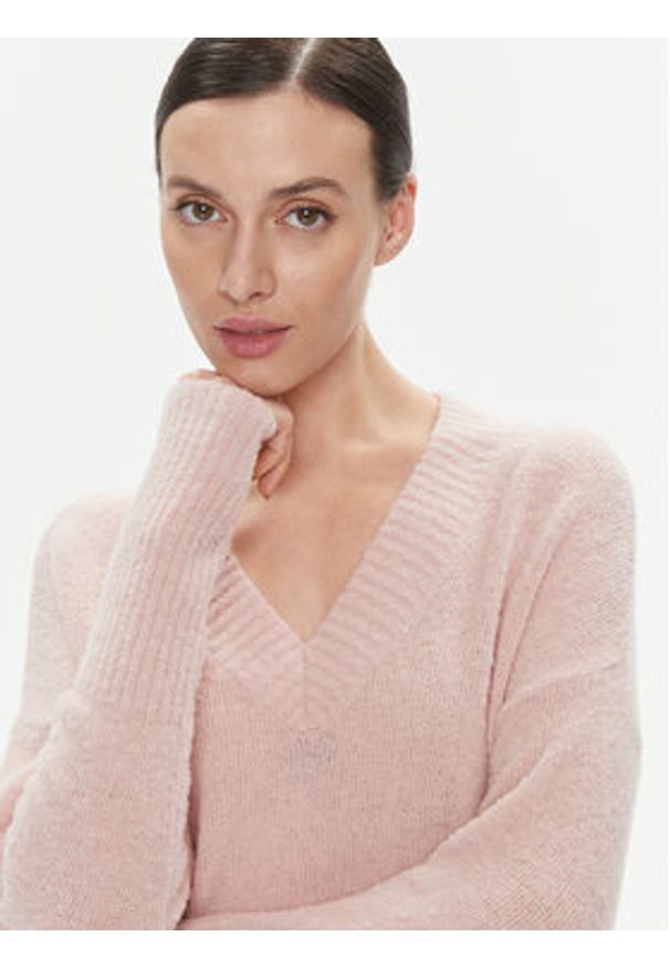Marella Sweter Nimbe 2339460739200 Różowy Regular Fit. Kolor: różowy. Materiał: syntetyk