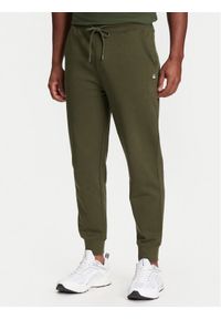 United Colors of Benetton - United Colors Of Benetton Spodnie dresowe 342ZUF01B Zielony Regular Fit. Kolor: zielony. Materiał: bawełna #1