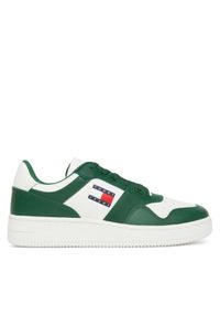 Tommy Jeans Sneakersy (New) Tjm Retro Basket Ess EM0EM01395 Biały. Kolor: biały. Materiał: skóra