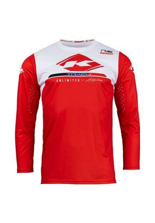 KENNY - Jersey Kenny Track Raw. Kolor: czerwony. Materiał: jersey. Sport: kolarstwo