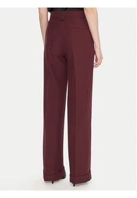 Maryley Spodnie materiałowe 25IB563/43BU Bordowy Regular Fit. Kolor: czerwony. Materiał: syntetyk