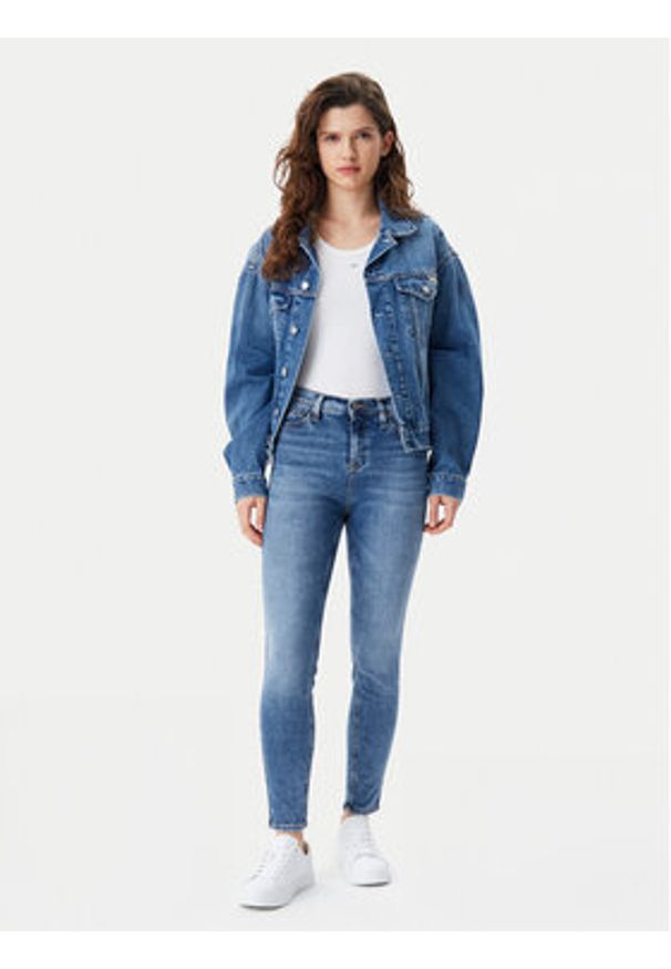 Tommy Jeans Jeansy Nora DW0DW20652 Niebieski Skinny Fit. Kolor: niebieski