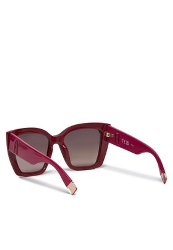 Furla Okulary przeciwsłoneczne Sunglasses Sfu710 WD00089-BX2836-2969S-4401 Bordowy. Kolor: czerwony