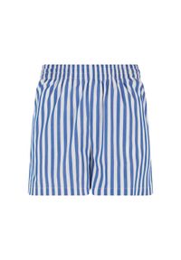 Damskie szorty w paski Urban Classics. Kolor: niebieski, wielokolorowy, biały. Długość: krótkie. Wzór: paski. Sezon: lato #1