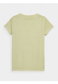 outhorn - T-shirt z nadrukiem damski Outhorn - zielony. Okazja: na co dzień. Kolor: zielony. Materiał: bawełna, dzianina. Długość rękawa: krótki rękaw. Długość: krótkie. Wzór: nadruk. Styl: casual