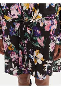Desigual Sukienka codzienna Flor Acrilica 25WWVW09 Czarny Regular Fit. Okazja: na co dzień. Kolor: czarny. Materiał: wiskoza. Typ sukienki: proste. Styl: casual #3