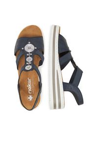 Rieker Sandały V0287-14 Granatowy. Kolor: niebieski. Materiał: syntetyk, materiał #4