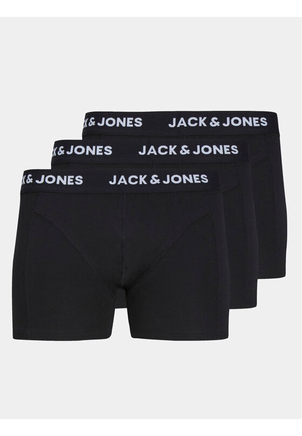 Jack & Jones Komplet 3 par bokserek Anthony 12171944 Czarny. Kolor: czarny. Materiał: bawełna