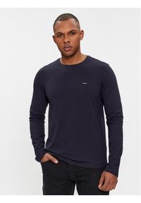 Calvin Klein Longsleeve K10K112725 Granatowy Slim Fit. Kolor: niebieski. Materiał: bawełna. Długość rękawa: długi rękaw #1