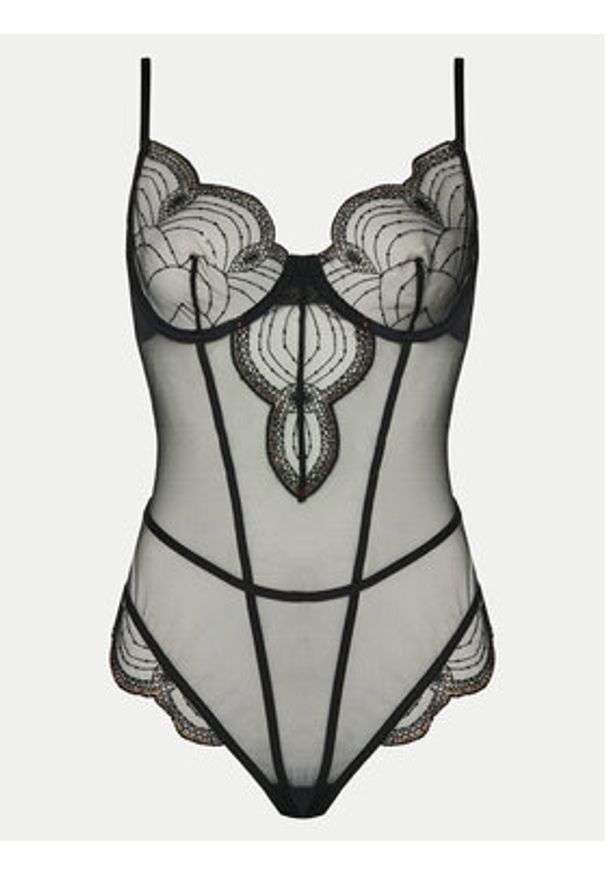 Hunkemöller Body Ruby 300253 Czarny. Kolor: czarny. Materiał: syntetyk