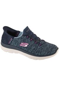 skechers - Buty sportowe Sneakersy damskie, Summits - Dazzling Haze. Kolor: niebieski. Sport: turystyka piesza