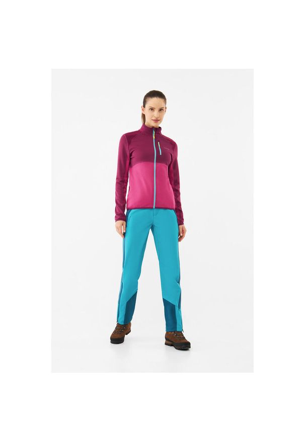 Bluza sportowa damska Viking Midland Lady. Kolor: różowy. Styl: sportowy. Sport: turystyka piesza