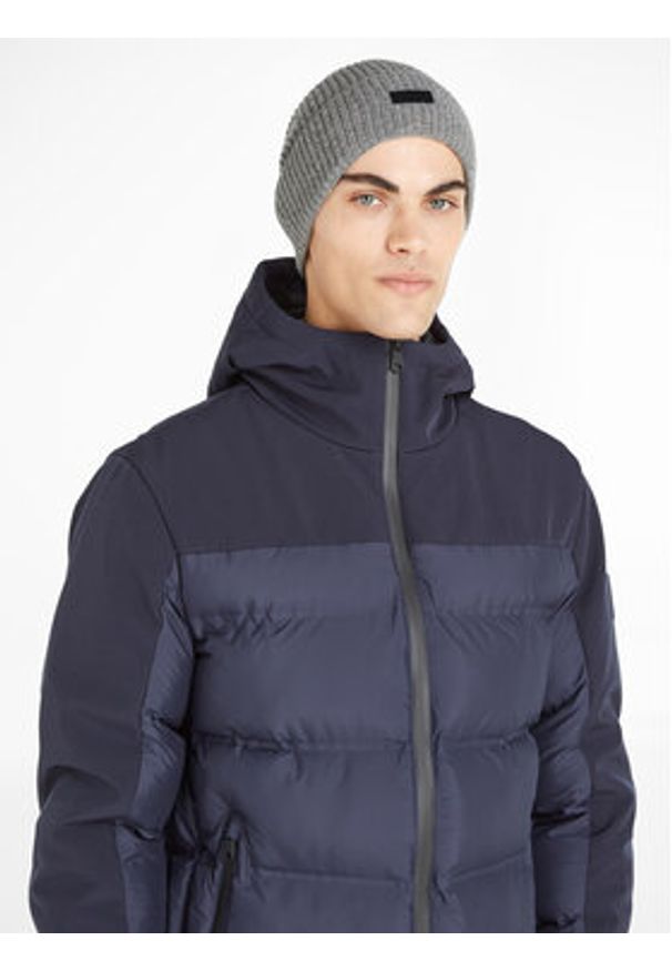 Calvin Klein Czapka Daddy Wool Beanie K50K510984 Szary. Kolor: szary. Materiał: wełna