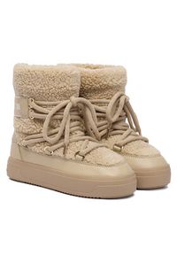 TOMMY HILFIGER - Tommy Hilfiger Śniegowce Faux Shearling Snowboot FW0FW08788 Écru. Materiał: materiał #6