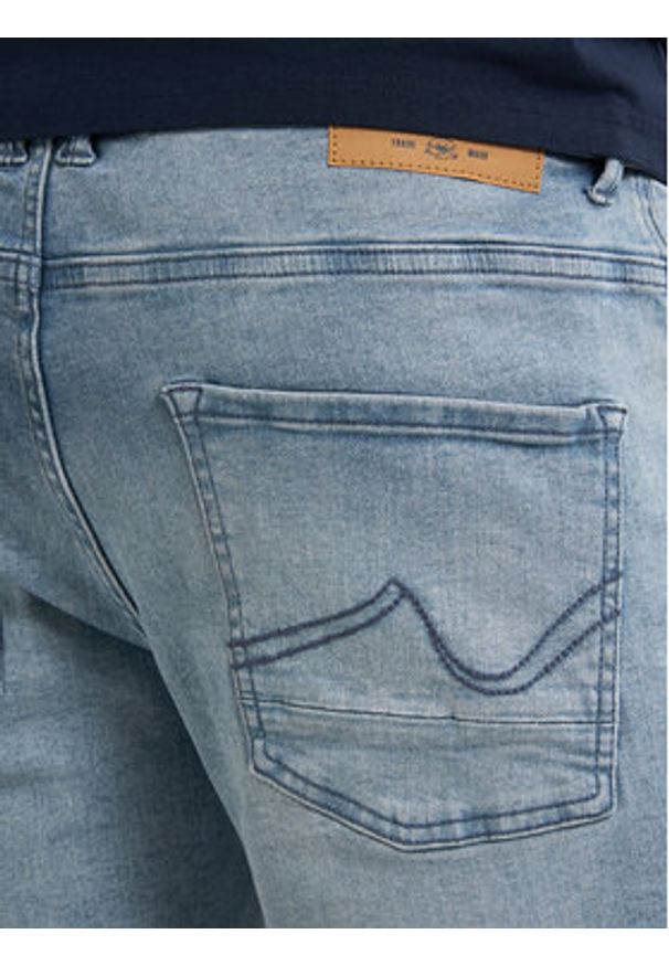 Petrol Industries Szorty jeansowe M-1050-SHO002 Niebieski Regular Fit. Kolor: niebieski. Materiał: bawełna
