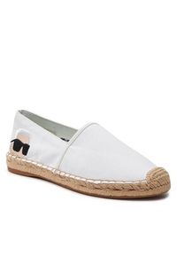 Karl Lagerfeld - KARL LAGERFELD Espadryle KL80111N Biały. Kolor: biały. Materiał: materiał