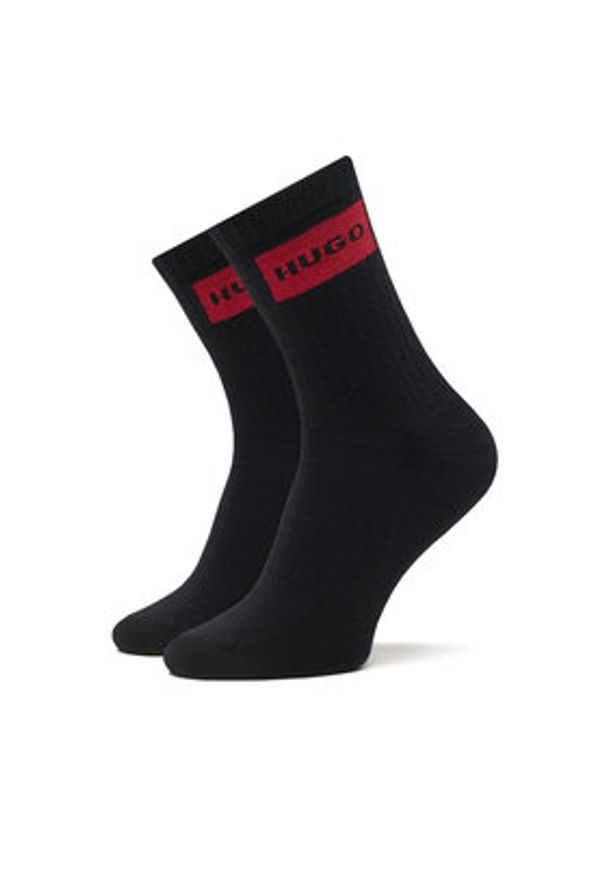 Hugo - HUGO Skarpety długie 50531515 Czarny. Kolor: czarny. Materiał: bawełna