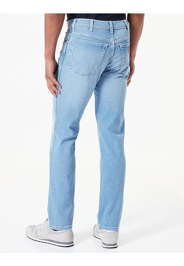 Wrangler - WRANGLER TEXAS SLIM MĘSKIE SPODNIE JEANSOWE JEANS STARLITE W12SYJZ86 112331141