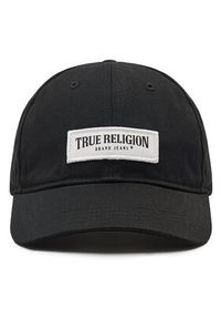 True Religion Czapka z daszkiem Box Arch Logo TR2347 Czarny. Kolor: czarny. Materiał: materiał