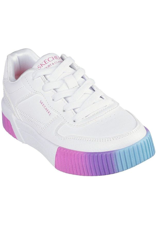 skechers - Adidasy Skechers Jade, Dzieci. Okazja: na co dzień. Kolor: biały. Materiał: materiał, syntetyk