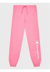 Champion Spodnie dresowe 404608 Różowy Regular Fit. Kolor: różowy. Materiał: bawełna