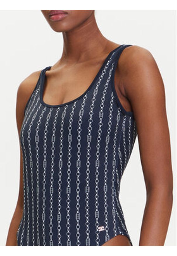 TOMMY HILFIGER - Tommy Hilfiger Strój kąpielowy UW0UW05905 Granatowy. Kolor: niebieski. Materiał: syntetyk