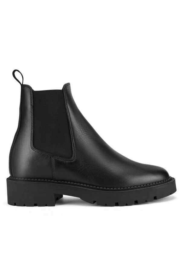 Gino Rossi Botki ALBA-25830NB Czarny. Kolor: czarny. Materiał: skóra