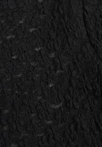 Born2be - Czarna Koronkowa Bluzka o Dopasowanym Kroju z Krótkim Rękawem Noessa. Okazja: na co dzień. Kolor: czarny. Materiał: koronka. Długość rękawa: krótki rękaw. Długość: krótkie. Wzór: koronka. Sezon: lato. Styl: casual #7