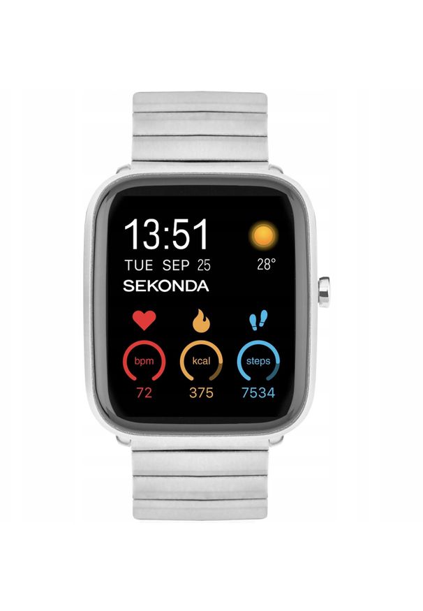 Smartwatch męski Sekonda 30221 srebrny bransoleta. Rodzaj zegarka: smartwatch. Kolor: srebrny
