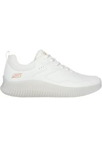 skechers - Buty damskie Skechers Bobs Geo How Marvelous. Kolor: biały. Materiał: skóra ekologiczna, materiał #1