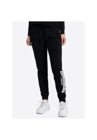 Damskie spodnie dresowe Lonsdale Bickenhill. Kolor: czarny. Materiał: dresówka. Sport: bieganie #1