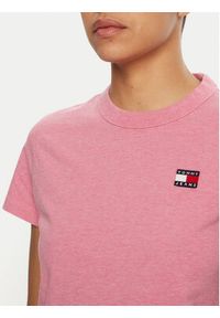 Tommy Jeans T-Shirt DW0DW20153 Różowy Regular Fit. Kolor: różowy. Materiał: bawełna #3
