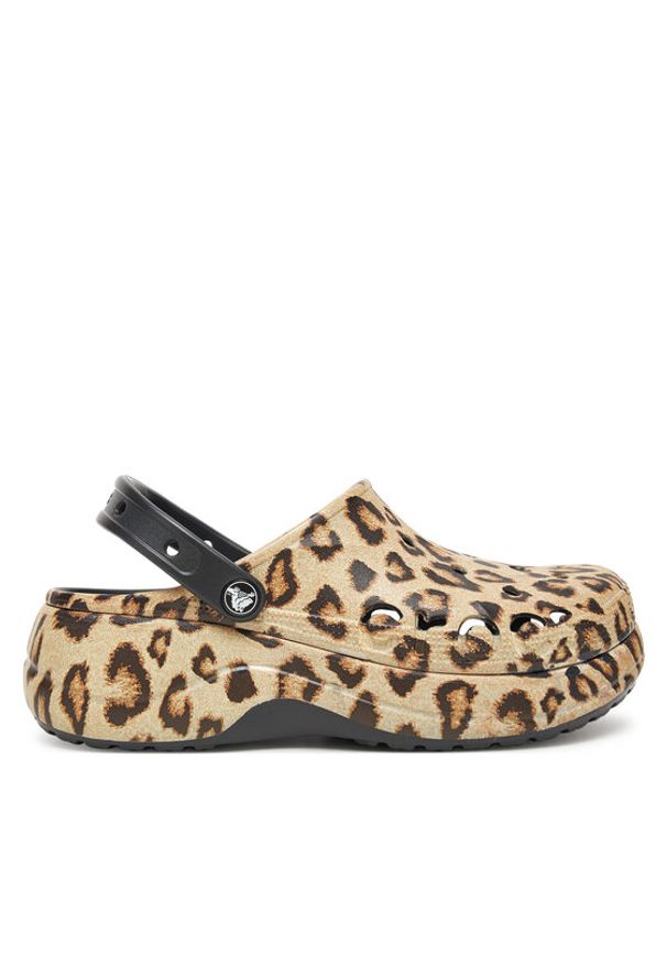 Crocs Klapki BAYA PLATFORM CLOG 208712-0C4 Beżowy. Kolor: beżowy. Obcas: na platformie