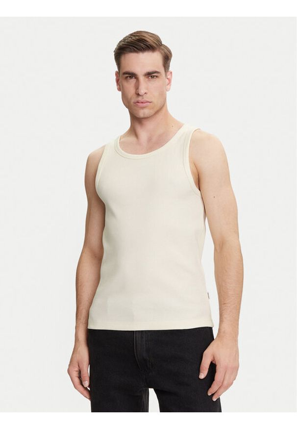 Only & Sons Tank top Tanner 22030217 Écru Regular Fit. Materiał: bawełna