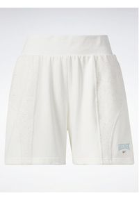 Reebok Szorty sportowe Reebok Classics Varsity High-Rise Rib Shorts HT7841 Biały. Kolor: biały. Materiał: bawełna