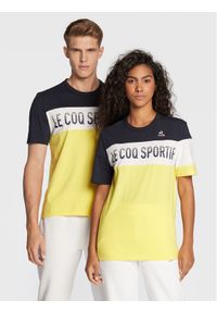 Le Coq Sportif T-Shirt Unisex Saison 2 2220294 Żółty Regular Fit. Kolor: żółty. Materiał: bawełna