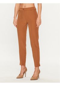 Maryley Spodnie materiałowe 23IB52Z/41AL Brązowy Regular Fit. Kolor: brązowy. Materiał: materiał, syntetyk #1