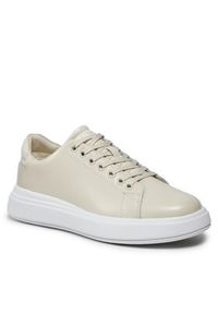 Calvin Klein Sneakersy Raised Cup Lace Up Nano Mono Bt HW0HW01878 Beżowy. Kolor: beżowy #2