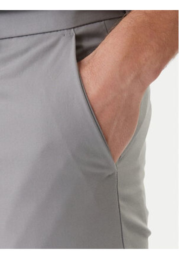 BOSS Chinosy P-Kaiton1 50543945 Srebrny Slim Fit. Kolor: srebrny. Materiał: syntetyk